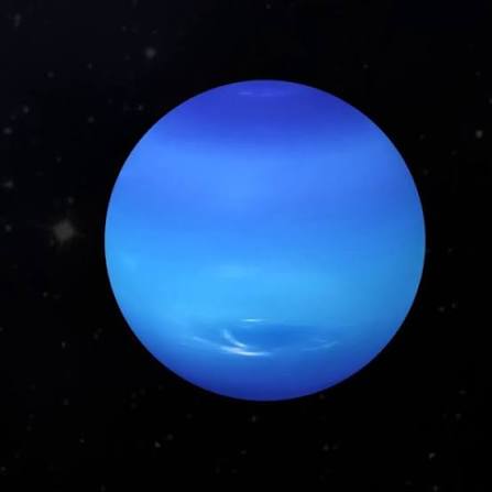 Neptune rendered against a starfield